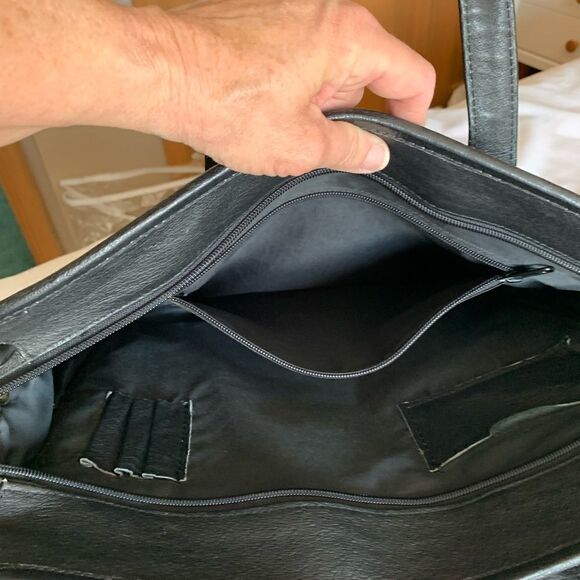 Briefcase Genuine Leather Briefcase, Computer Bag Vintage - Picture 13 of 16